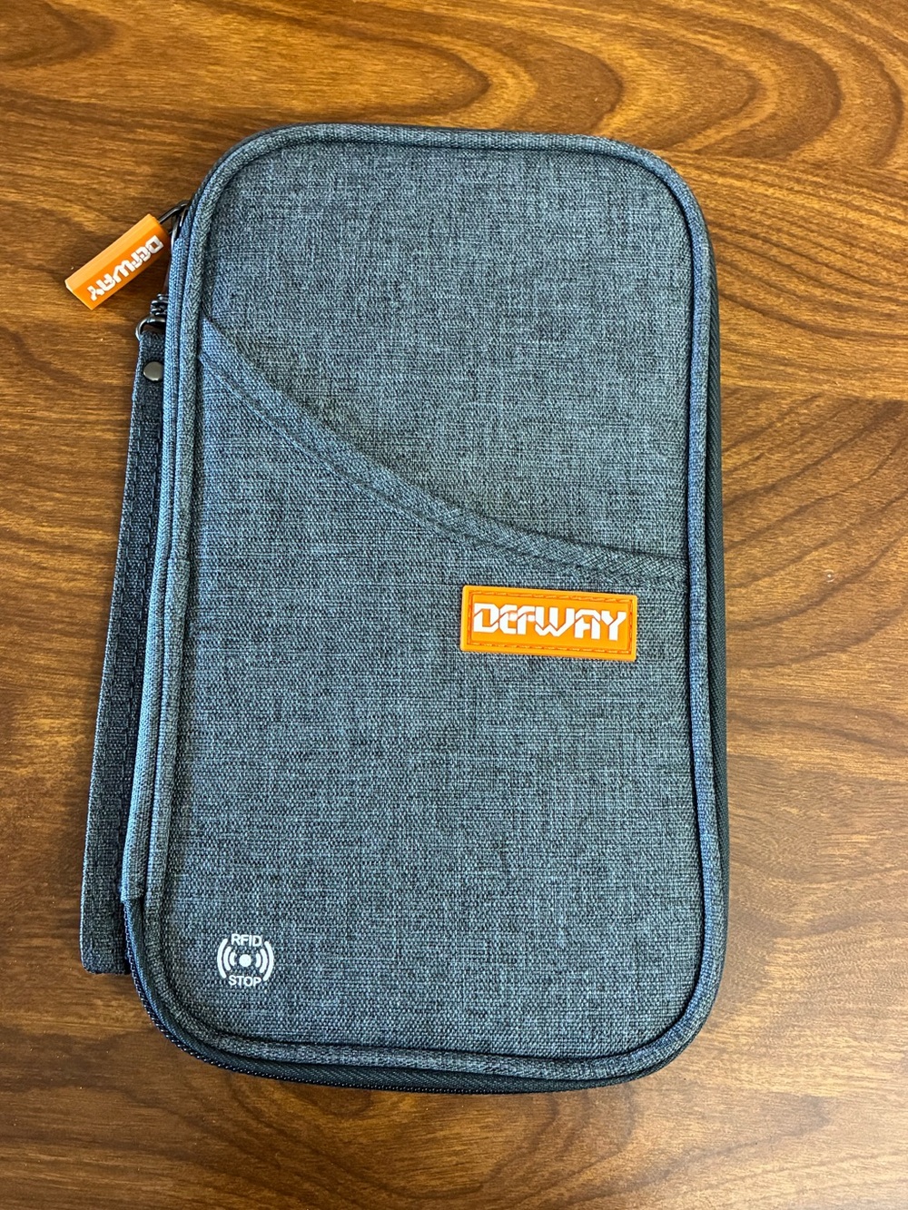 Defway Gray Travel RFID-Blocking Organizer